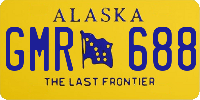 AK license plate GMR688