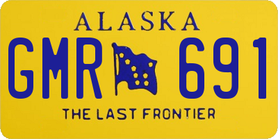AK license plate GMR691