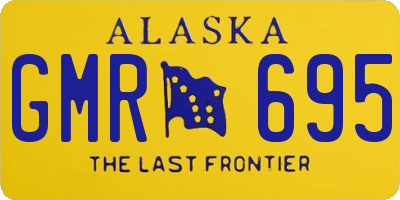 AK license plate GMR695