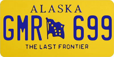AK license plate GMR699