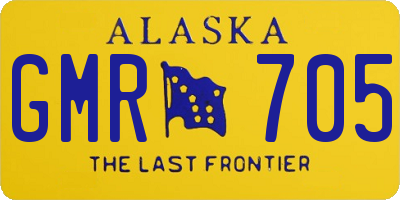AK license plate GMR705