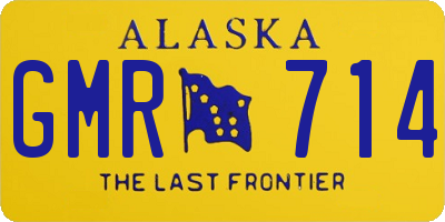 AK license plate GMR714