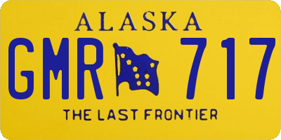 AK license plate GMR717