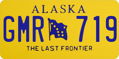 AK license plate GMR719