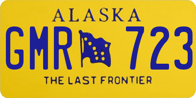 AK license plate GMR723