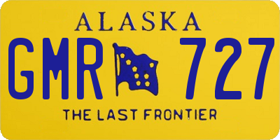 AK license plate GMR727