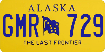 AK license plate GMR729