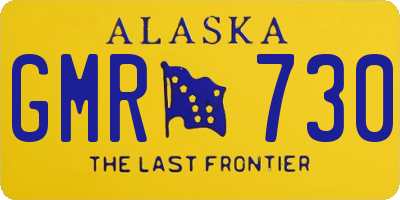 AK license plate GMR730