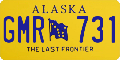 AK license plate GMR731