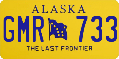 AK license plate GMR733