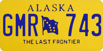 AK license plate GMR743