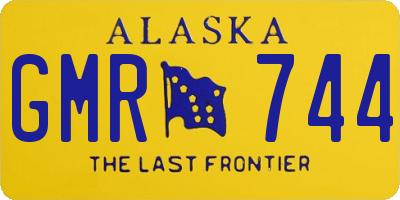 AK license plate GMR744
