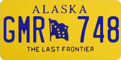 AK license plate GMR748