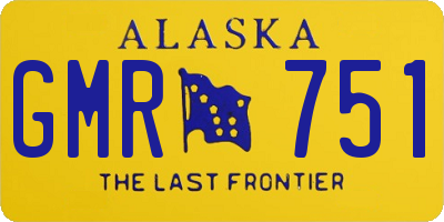 AK license plate GMR751