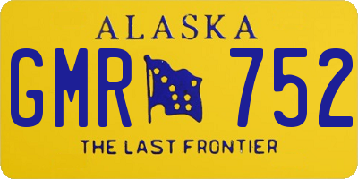 AK license plate GMR752