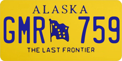 AK license plate GMR759