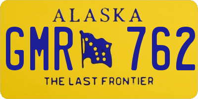 AK license plate GMR762