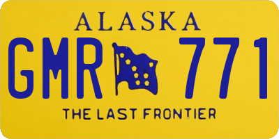 AK license plate GMR771