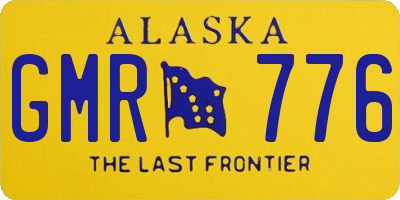 AK license plate GMR776