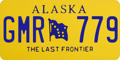 AK license plate GMR779