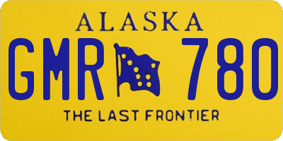AK license plate GMR780