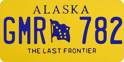 AK license plate GMR782