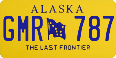 AK license plate GMR787