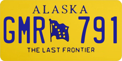 AK license plate GMR791
