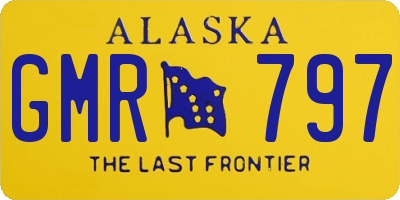 AK license plate GMR797