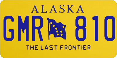 AK license plate GMR810