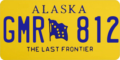 AK license plate GMR812