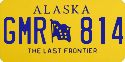 AK license plate GMR814