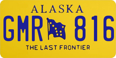 AK license plate GMR816