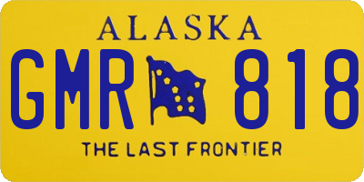 AK license plate GMR818