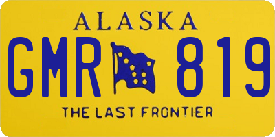 AK license plate GMR819