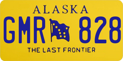 AK license plate GMR828
