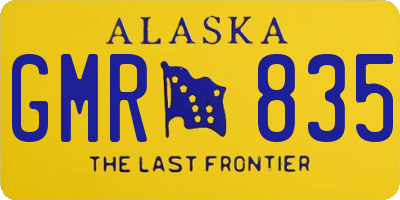 AK license plate GMR835