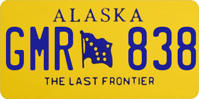 AK license plate GMR838