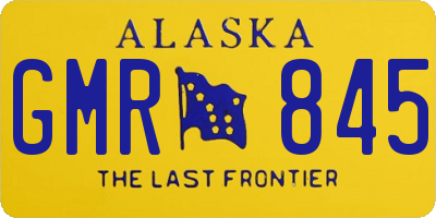 AK license plate GMR845