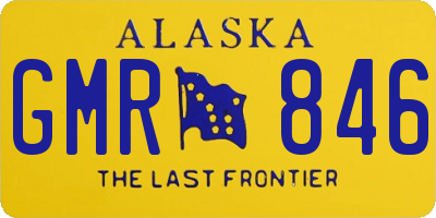 AK license plate GMR846