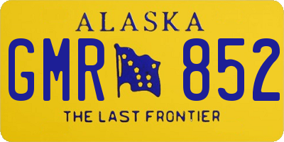 AK license plate GMR852