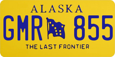 AK license plate GMR855
