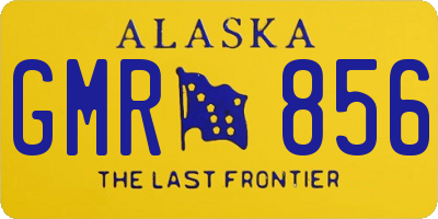 AK license plate GMR856