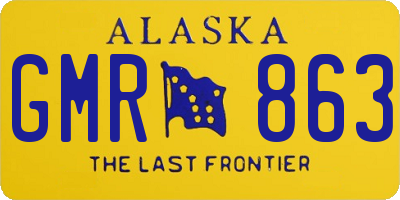 AK license plate GMR863