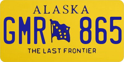 AK license plate GMR865