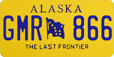 AK license plate GMR866