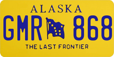 AK license plate GMR868