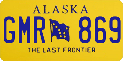 AK license plate GMR869