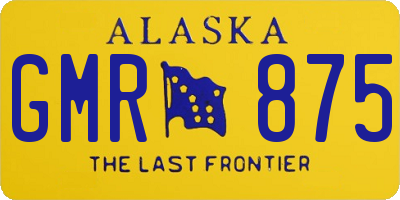 AK license plate GMR875
