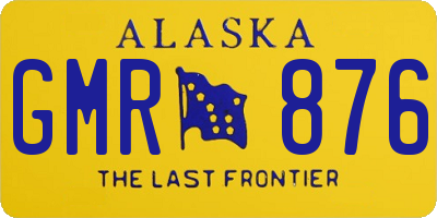 AK license plate GMR876